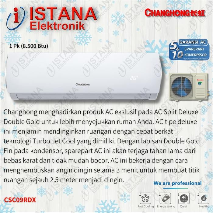 CHANGHONG AC SPLIT 1 PK LOW WATT CSC09RDX