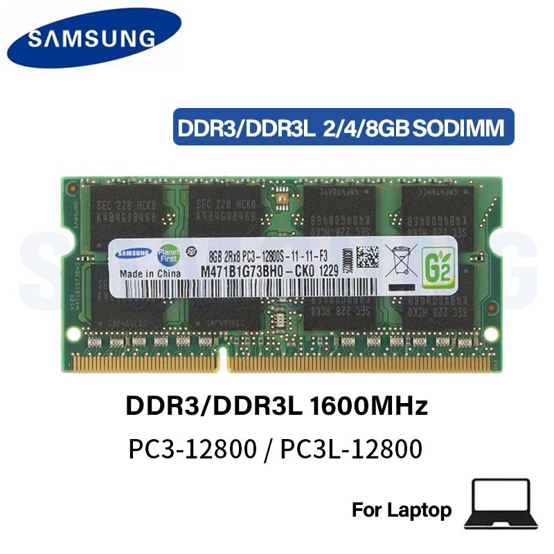 Samsung Laptop Ram DDR3L DDR3 2GB 4GB 8GB 1600Mhz SO-DIMM PC3-12800 PC3L-12800 Notebook DDR3 Dual Ch
