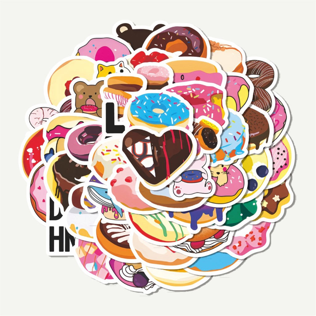 

Sticker Pack Stiker Creative Funny Doughnut [Donat Lucu Kreatif] | Sticker TUMBLR | Stiker LAPTOP KOPER HELM