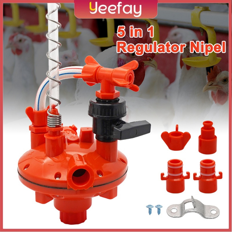 GUNAD Regulator Air Minum Ayam Regulator Nipple Regulator Nepel Nipel Regulator Air Penurun Tekanan 