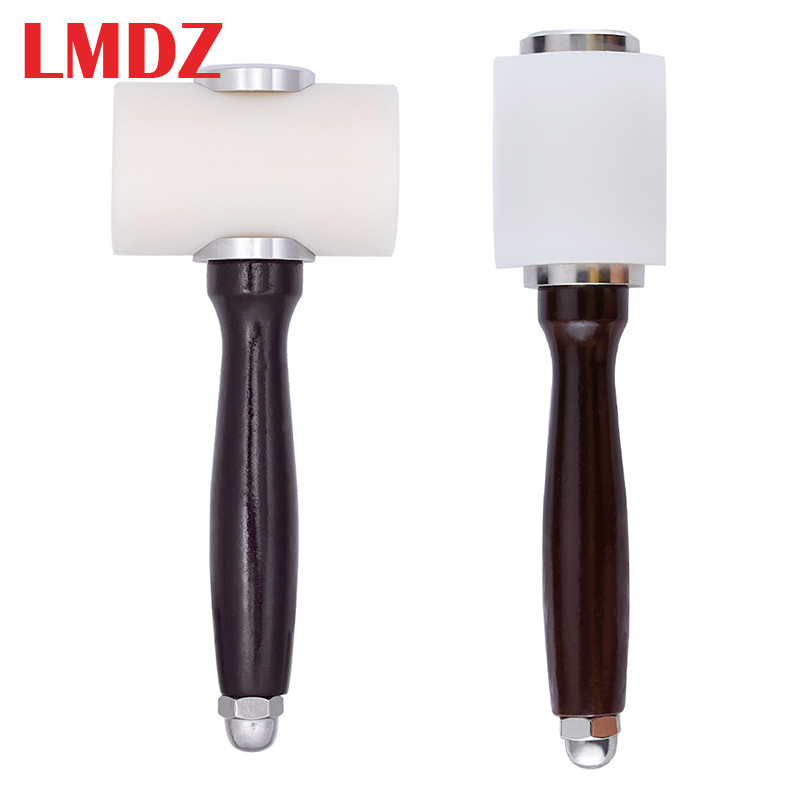 

LMDZ Professional Leather Carve Hammer Nylon Hammers Mallet Wood Handle For Leathercraft Punch Printing Percussion DIY Tool