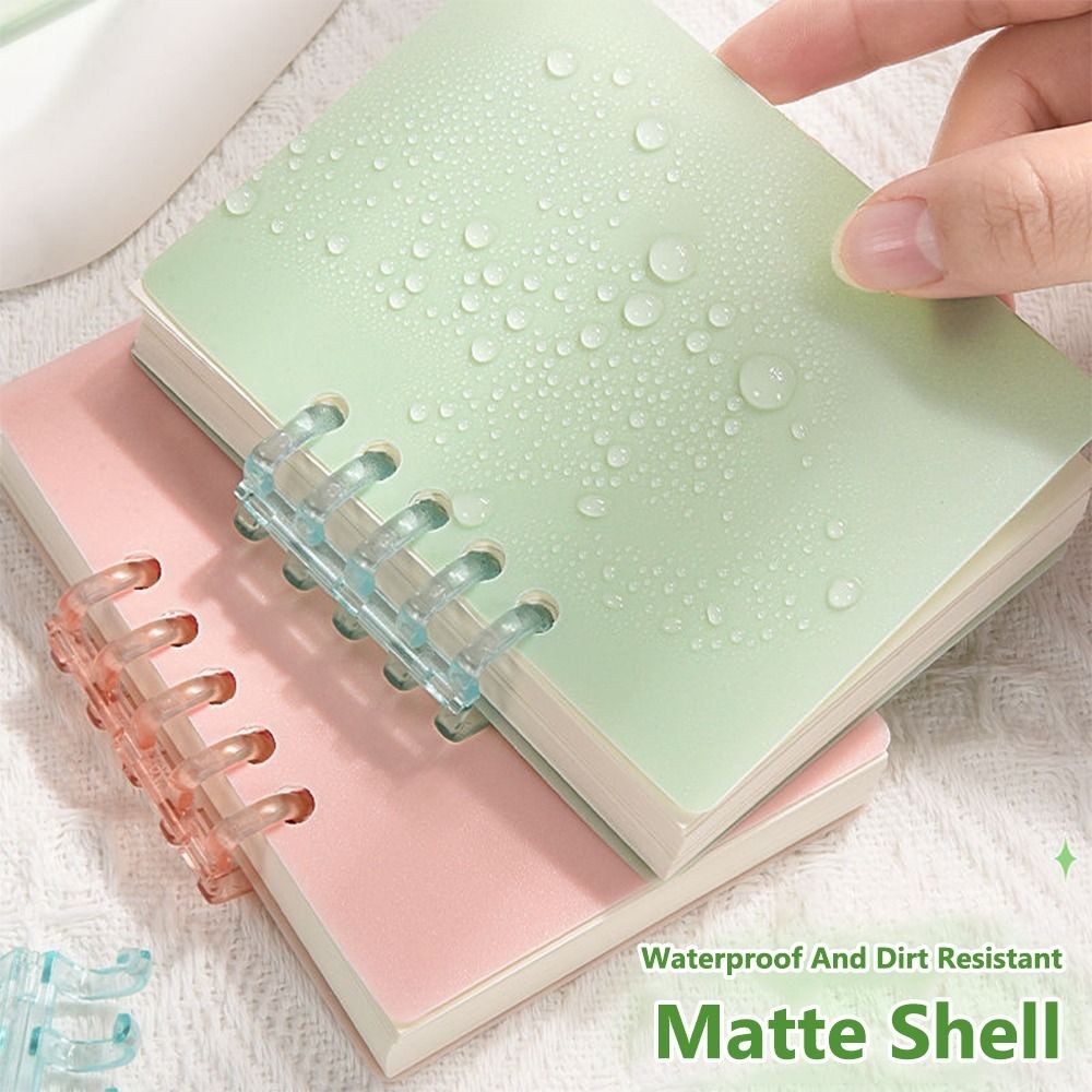 

A7 80 Sheets Portable Pocket Notebook Simple Loose-leaf Square Notepad Horizontal Line Inner Page Memo Pad Diary Book