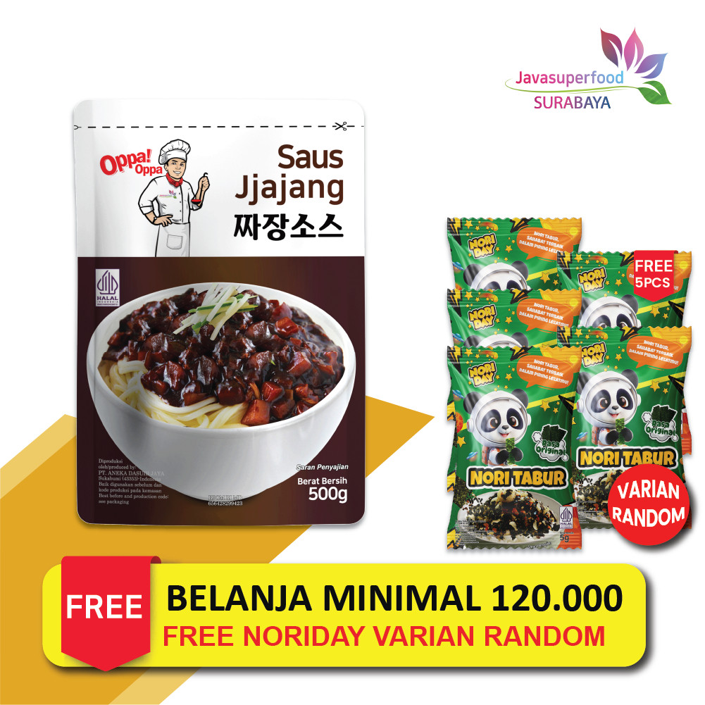 

Saus Jjajang Halal Pasta Kedelai Hitam 500g Saus jajangmyeon Oppa!Oppa