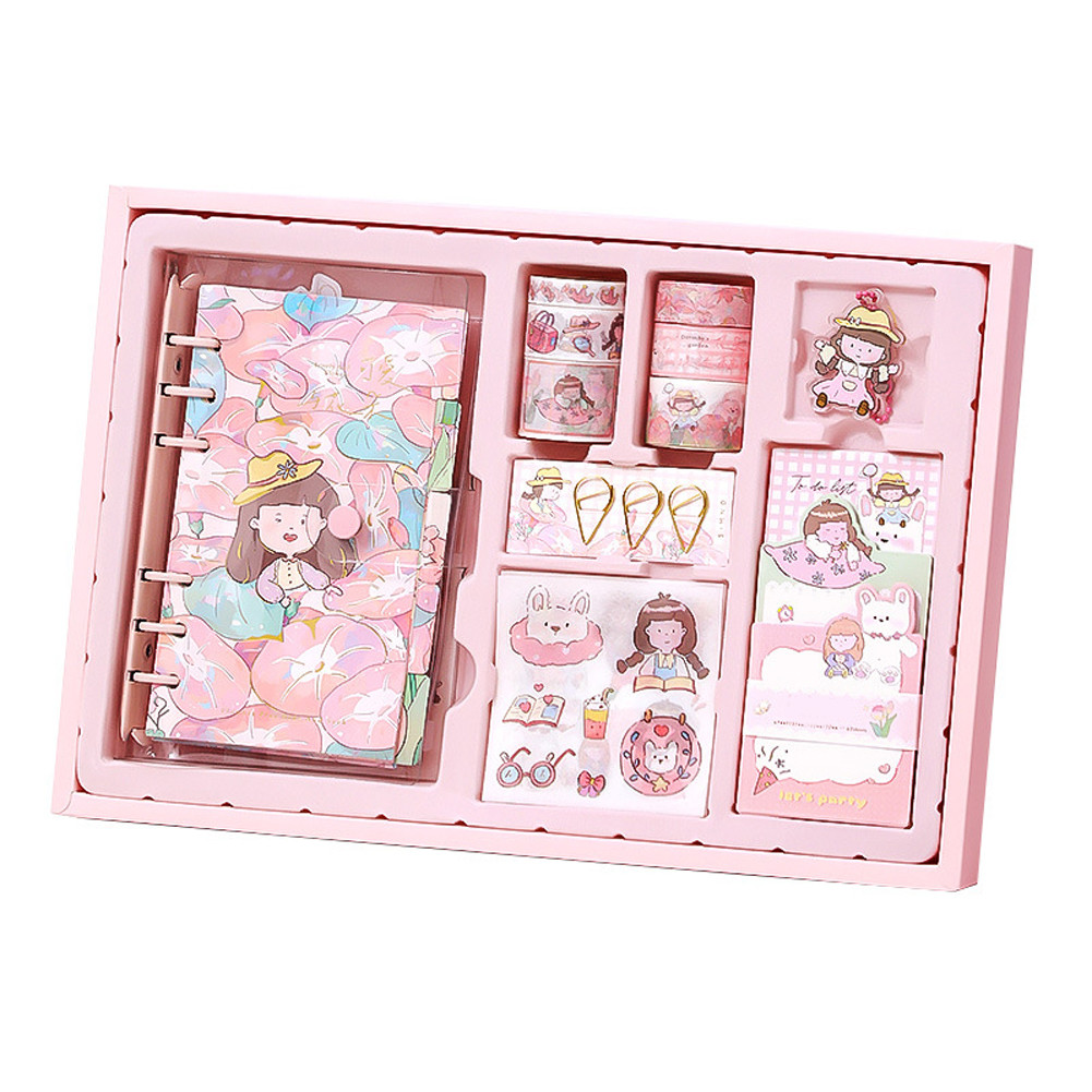 

Kit Notebook Scrapbook DIY 94pcs Stiker Lucu Washi Jurnal untuk Perencana