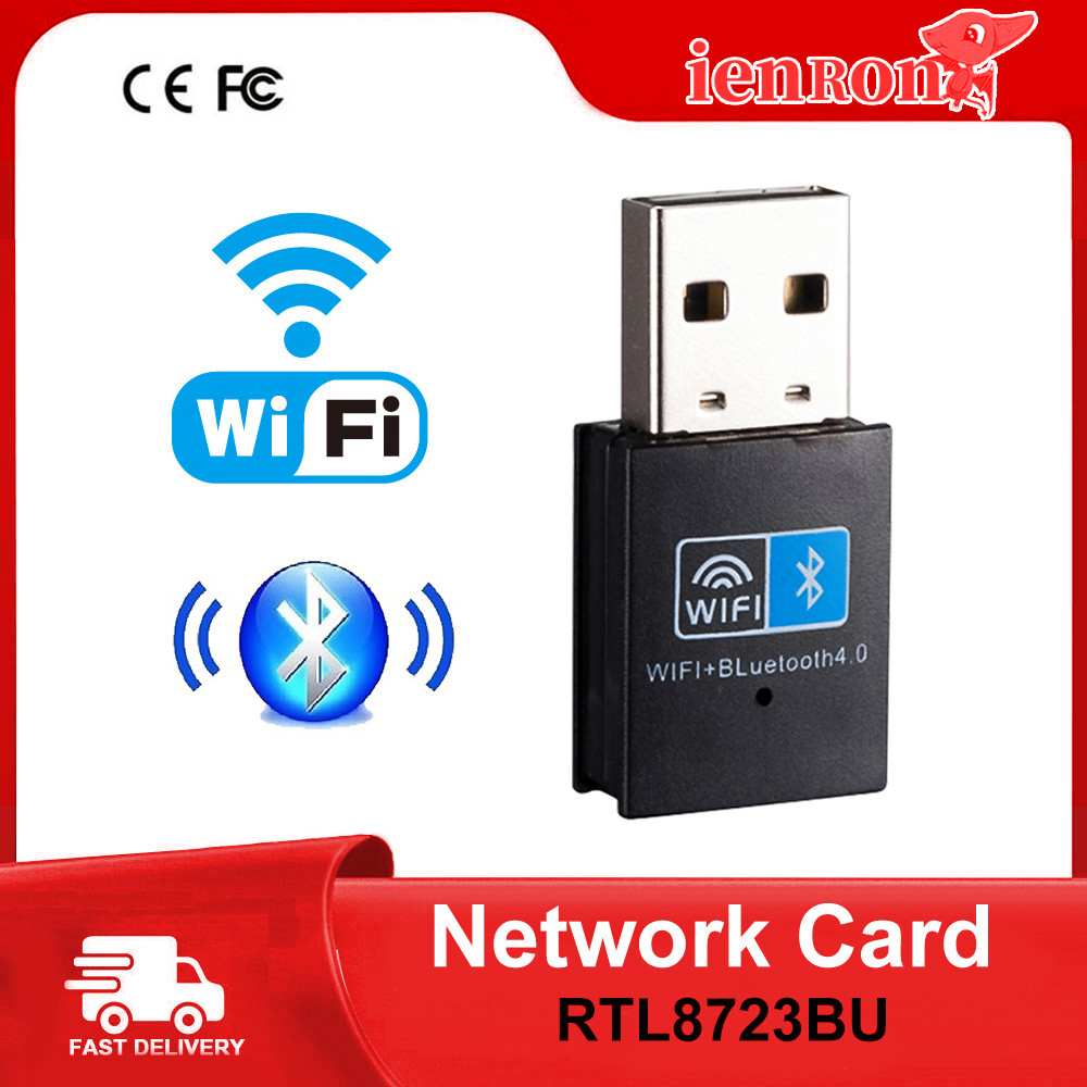 IENRON Mini USB WiFi Adapter 2.4G Dongle150M Wifi+Bluetooth4.0 RTL8723BU Network Card Ethernet USB2.