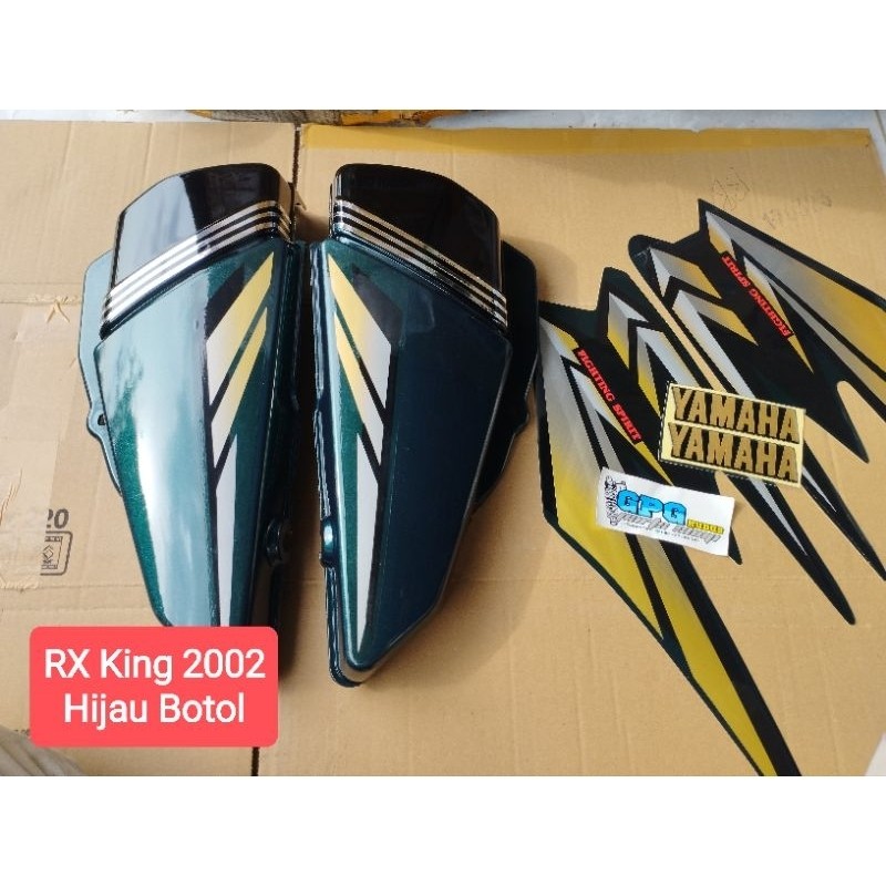 Box Tutup Aki Cover Samping Yamaha RX King 2002 Hijau Botol