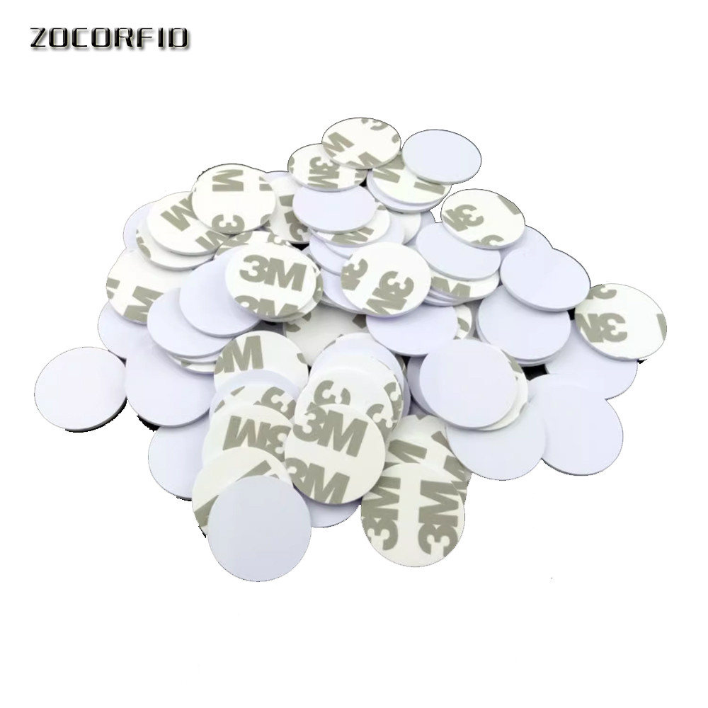 

200Pcs/lot Adhesive 13.56mhz UID changeable S50 1K RFID Sticker Wet Inlay NFC tag Sector 0 Block 0 UID Rewritable