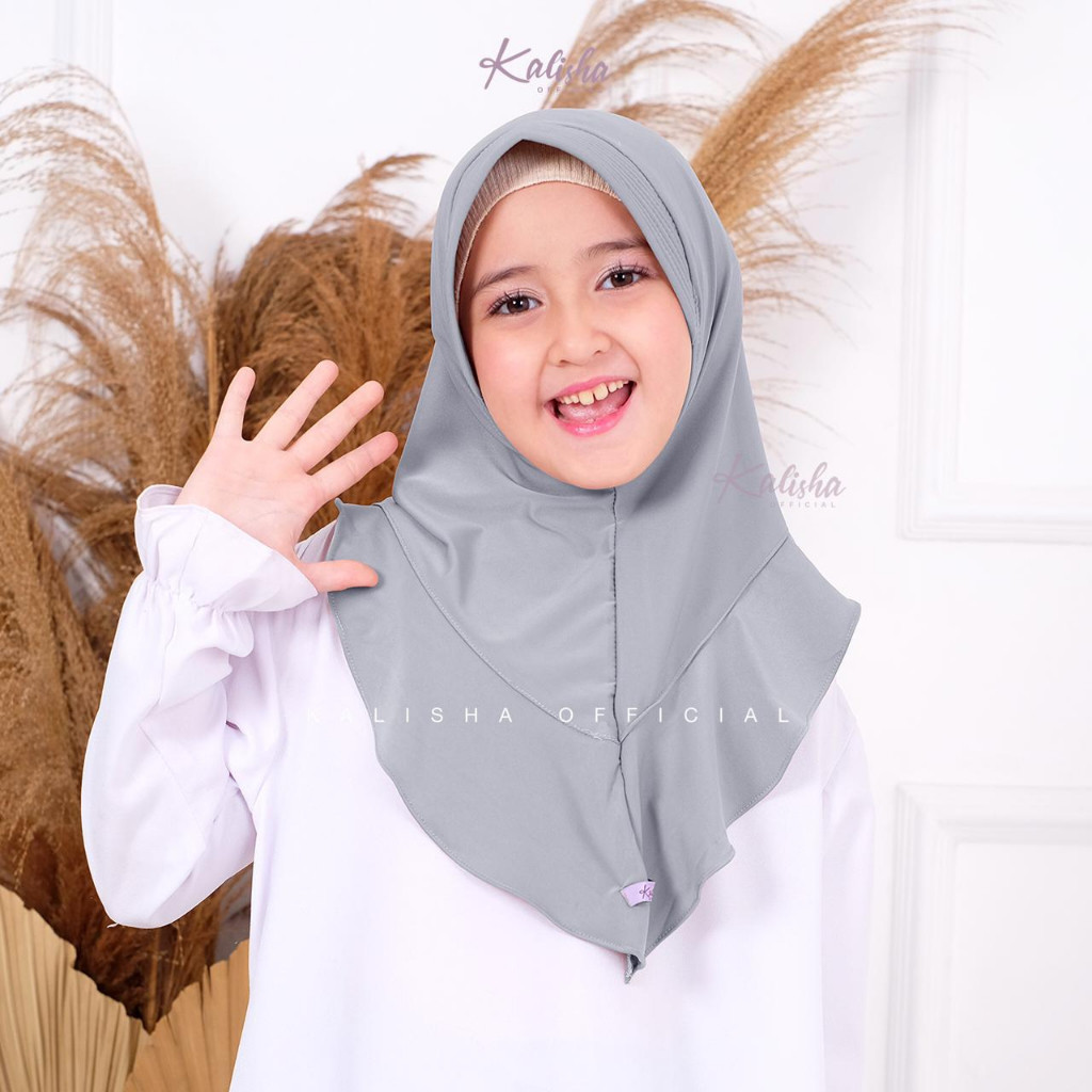 bergo instan Bergo Anak Hijab Anak Jersey Jilbab Instan Qinan Umur 3-6 Tahun Kalova By Kalisha Kerud