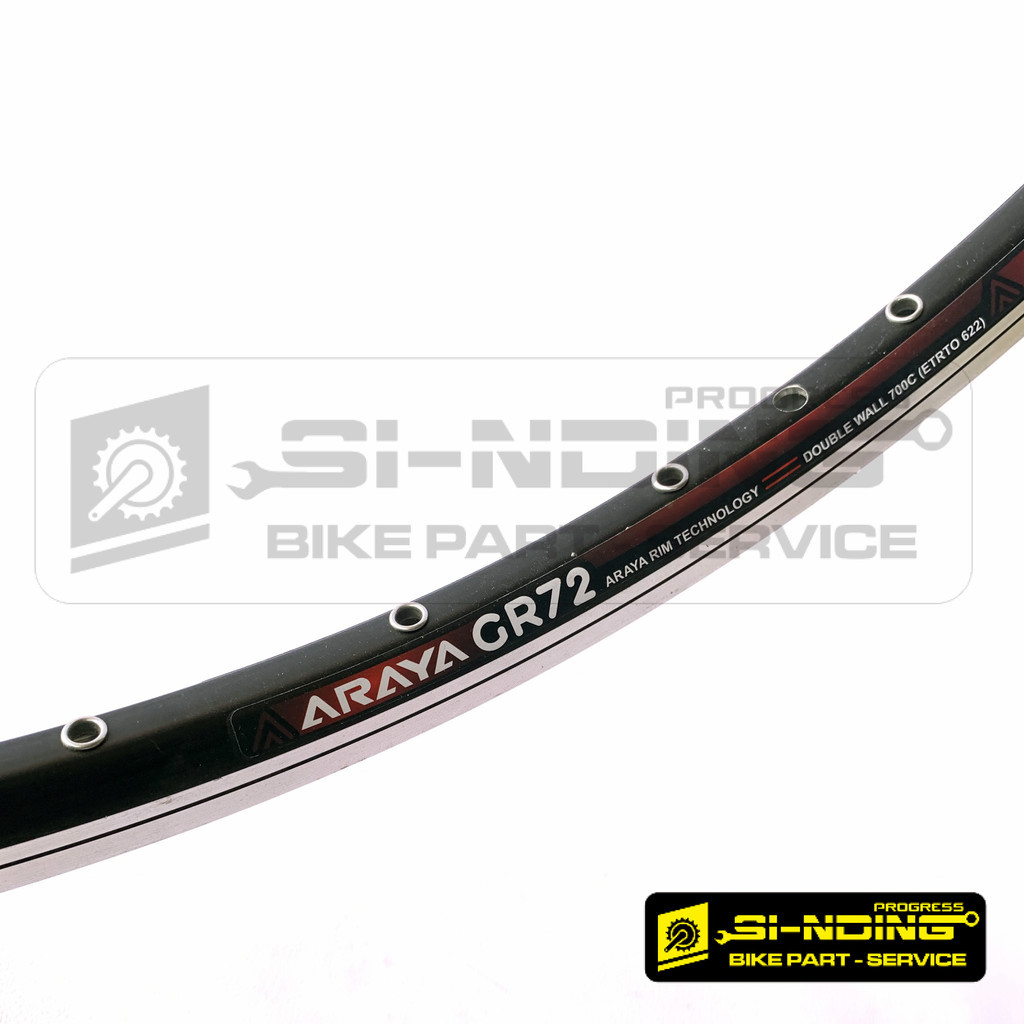 Velg Sepeda 700 Araya 28 29er Cr72 Lubang 32 Hole 32h Gr-72 72 700c Rims Rim Alloy Double Wall Brake