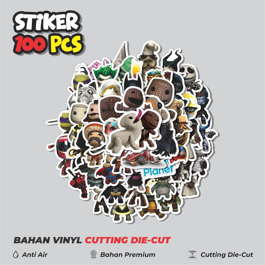 

Terbaru! 50 pcs Game Series Little Big Planet Character Mix 1 Dekorasi Lucu Kreatif untuk Notebook, Skateboard, HP