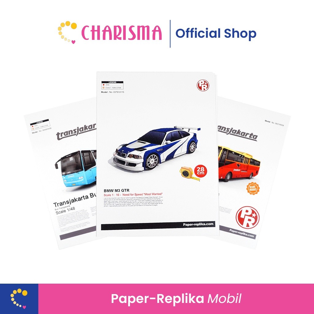 

Charisma Papercarft DIY Pola Kertas Motif Mobil - Creation Paper Art Book