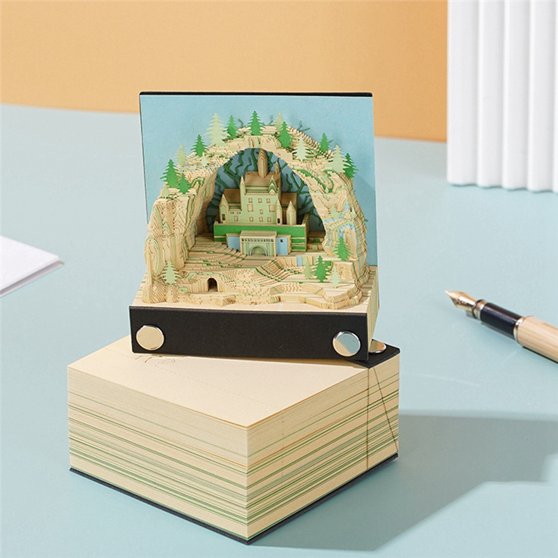 

ABKD 3D Notepad With Paper Office Accessories With Vitalityforest Sticker, Ideal Gift Vitalityforest.