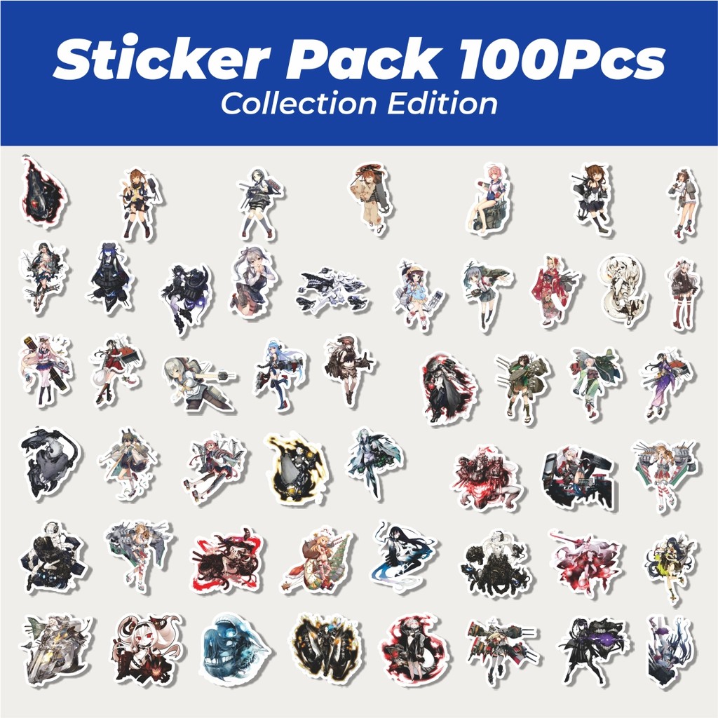 

Hot Stiker Anime Game Series Kantai Collection Character 6 Lucu Anti Air Stikers Berperekat Waterproof Sticker Decal Buat Motor Helm Buku Journal Koper Casing HP Laptop Botol Minum