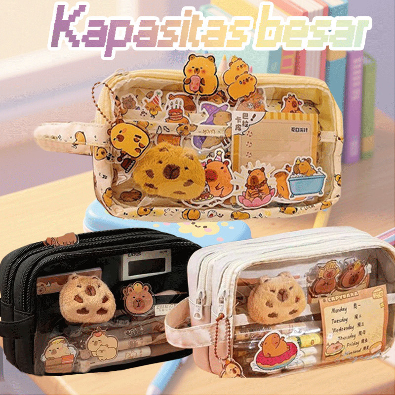 

COD Capybara Tempat Alat Tulis Kotak Pensil Tas PenaTempat Pencil Tas Pensil Kapasitas Besar Tas Penyimpanan Alat Tulis Siswa