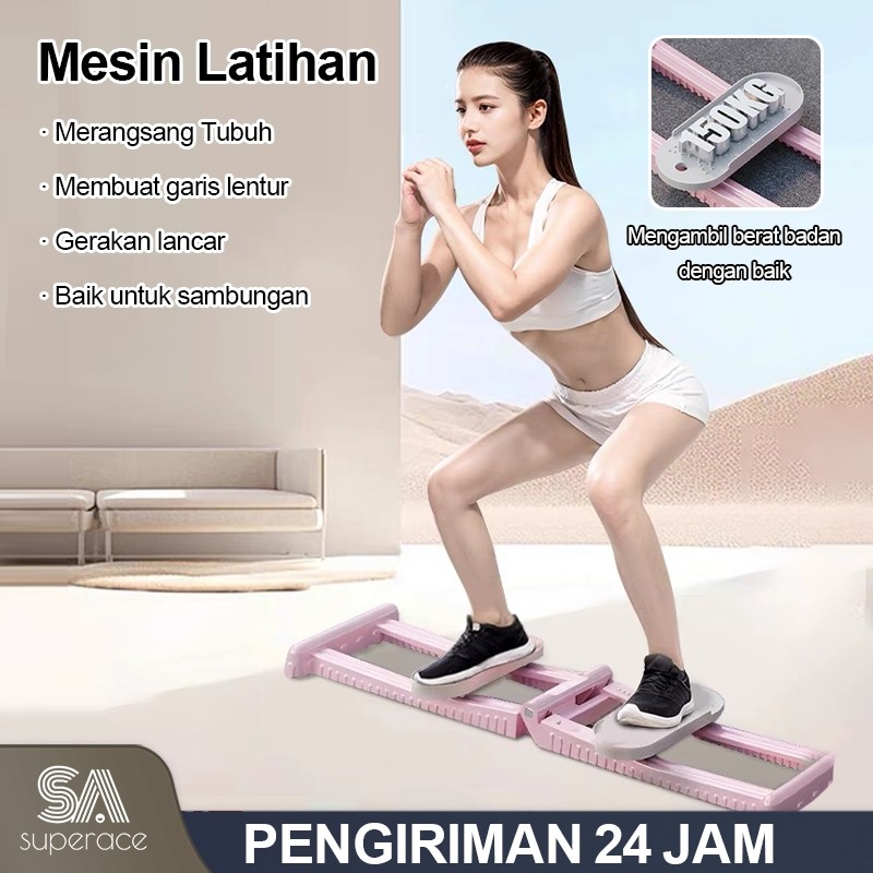 Superace Dapat Dilipat Mesin Ski Alat Olahraga Fitness/Alat Olahraga Di Rumah/Alat Kaki Pantat Alat 