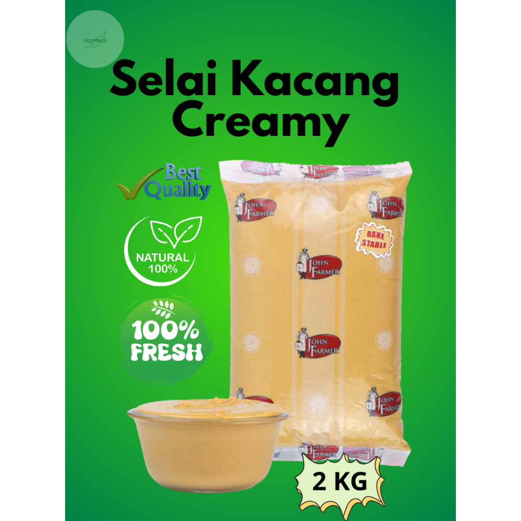

John Farmer - Peanut Butter Creamy 2Kg (Creamy peanut butter/ Selai kacang)