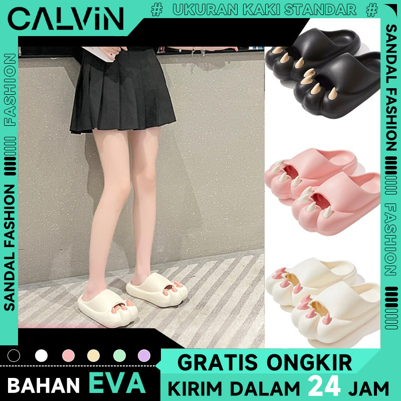 Sendal karet wanita terbaru rumah import lucu sendal jelly perempuan dewasa eva empuk anti slip