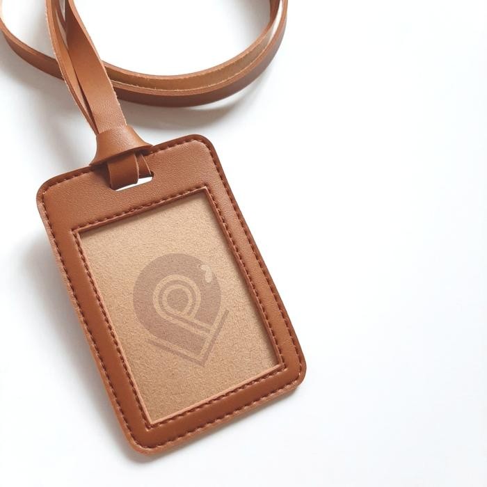

Promo ID Card Holder / Name tag - Synthetic Leather / Kulit