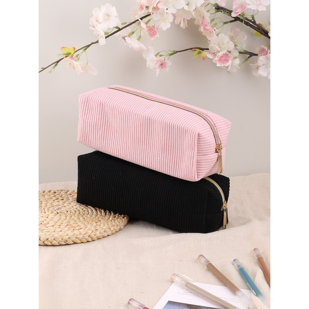 

1pc Pencil Case Solid Color Pencil Case school supplies Large Capacity Pencil Case Stationery Bag Pencil Case School Pencil Case