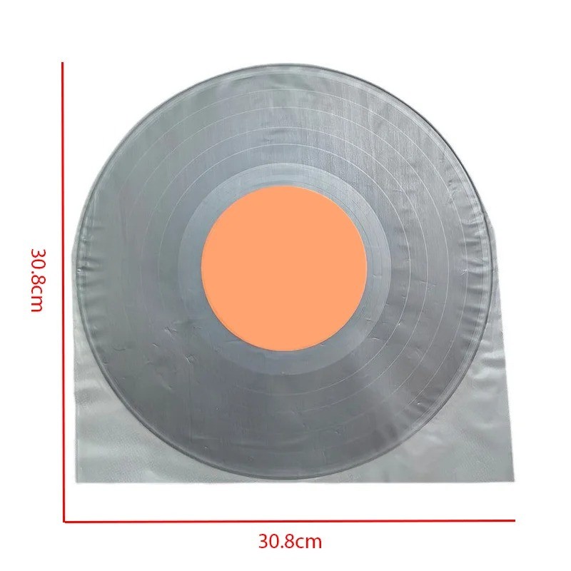 

50Pcs 12 Inch HDPE Vinyl Record Protective Bags OPP Plastic Bags Anti-static Record Sleeves Record Inner Bags Thickened 8 Silk