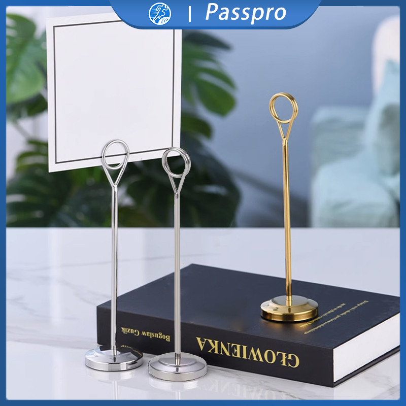 

Tiang Nomor Meja Atau Card Holder Stand Meja Stand Table Number Menu Stainless Steel Stand Card Holder Tag Stand