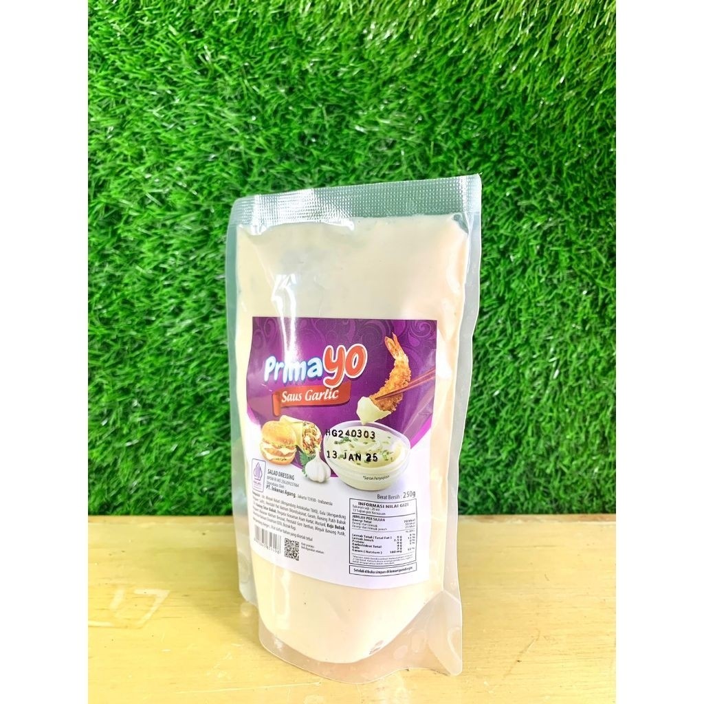 

Primayo saos Garlic bawang putih 100 Gram dan 250 Gram