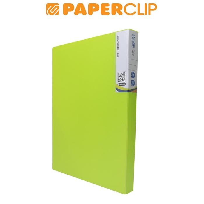 

DISPLAY BOOKS / CLEAR HOLDER BANTEX 3145 A4 40 65 LIME
