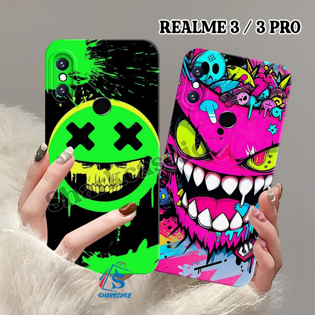 Case Realme 3 / 3 PRO / 5 PRO / 5 / 5i / 5s / C3 / C2 / C1 Motif Grafitty Keren Terbaru Kekinian -  