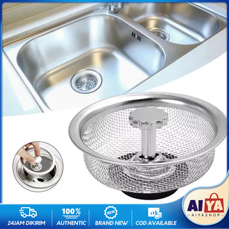 Keranjang Saringan Afur Bak Cuci Piring Wastafel Stainless Steel /Filter Penyaring Afur Saluran Air 