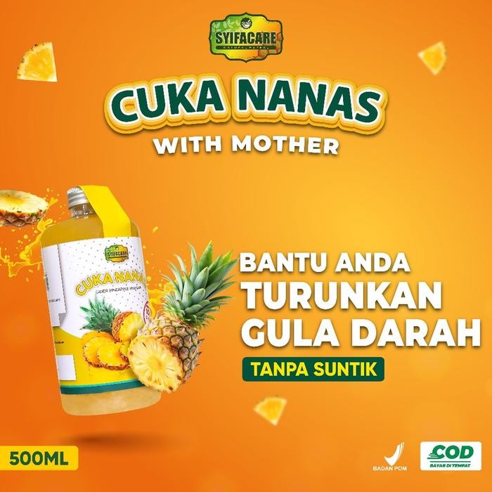 

Syifacare Cuka Nanas With Mother 1 Botol 500 ml Menurunkan Gula Darah BPOM