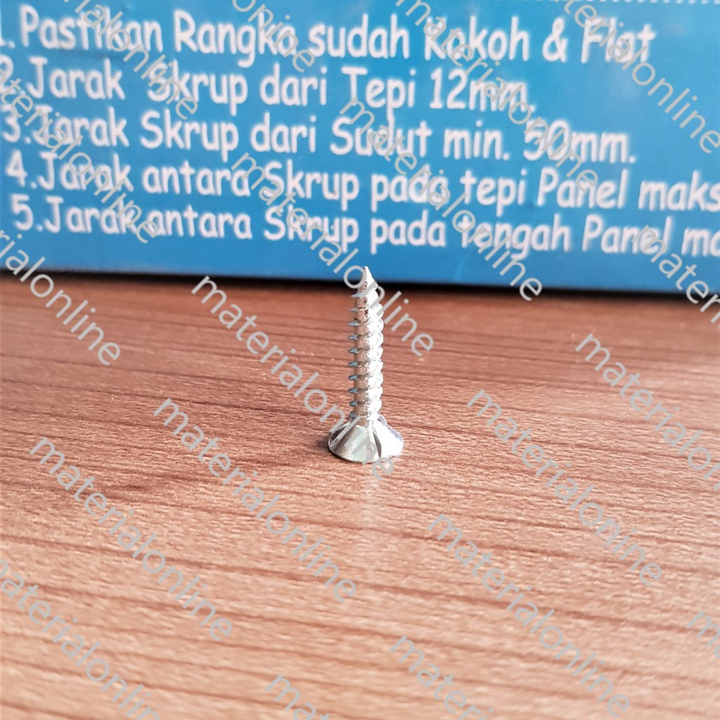 SKRUP Sekrup Baut GRC Kalsi BOARD Sirip Kuping Per Buah Ecer Eceran