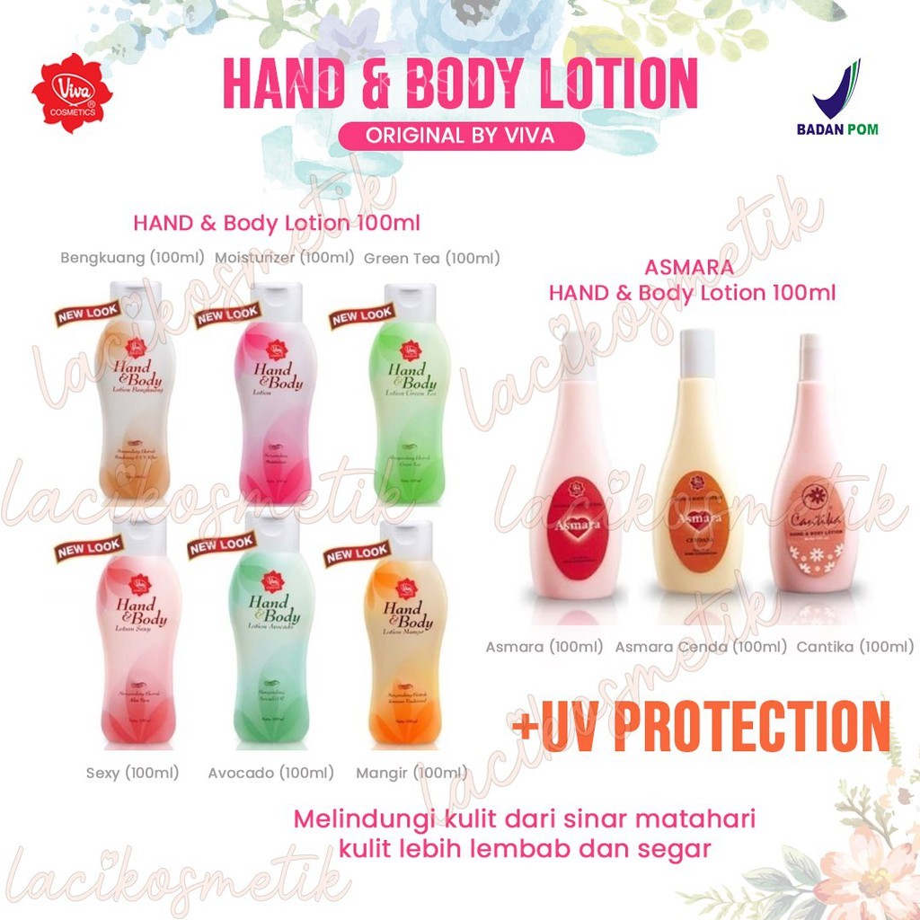LACIKOSME VIVA HANDBODY LOTION ASMARA CANTIKA CENDANA - BY VIVA 100ML HAND BODY