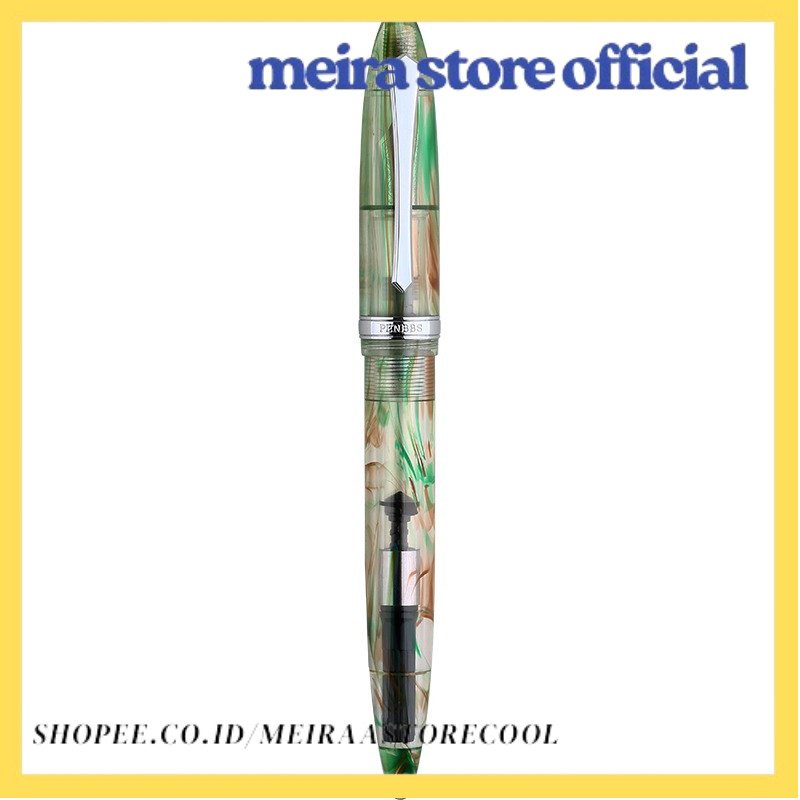 

New PENBBS 480 Acrylic Resin Color Fountain Pen Bright Pointed Blade F M Nib Office Business Supplies Stationery Writing Gifts