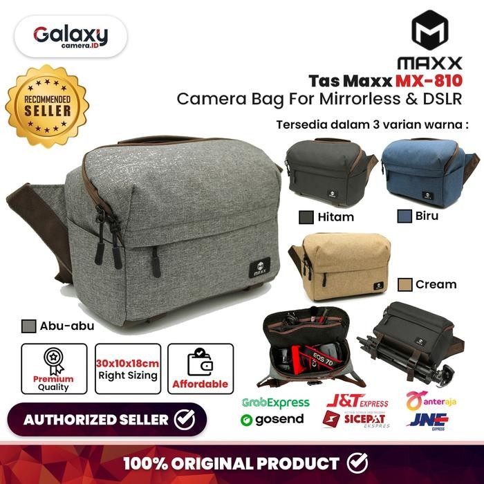 Tas Kamera Maxx MX-810 MX810 Maxx-810 For Mirrorless & DSLR  - Hitam