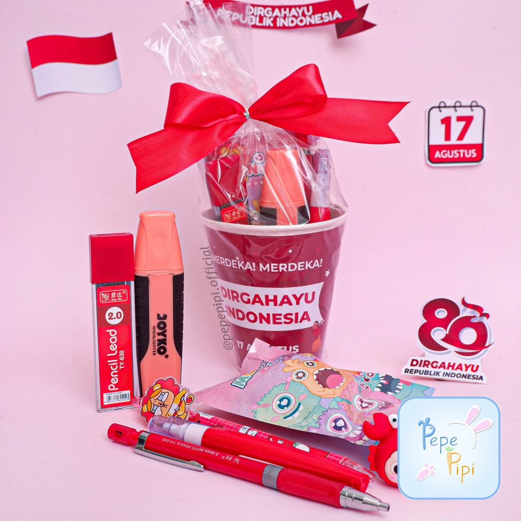 

Hadih Perlombaan Alat Tulis Cup Lomba 17 Agustus Bingkisan Hamper Parcel Lengkap Gift Kado Souvenir