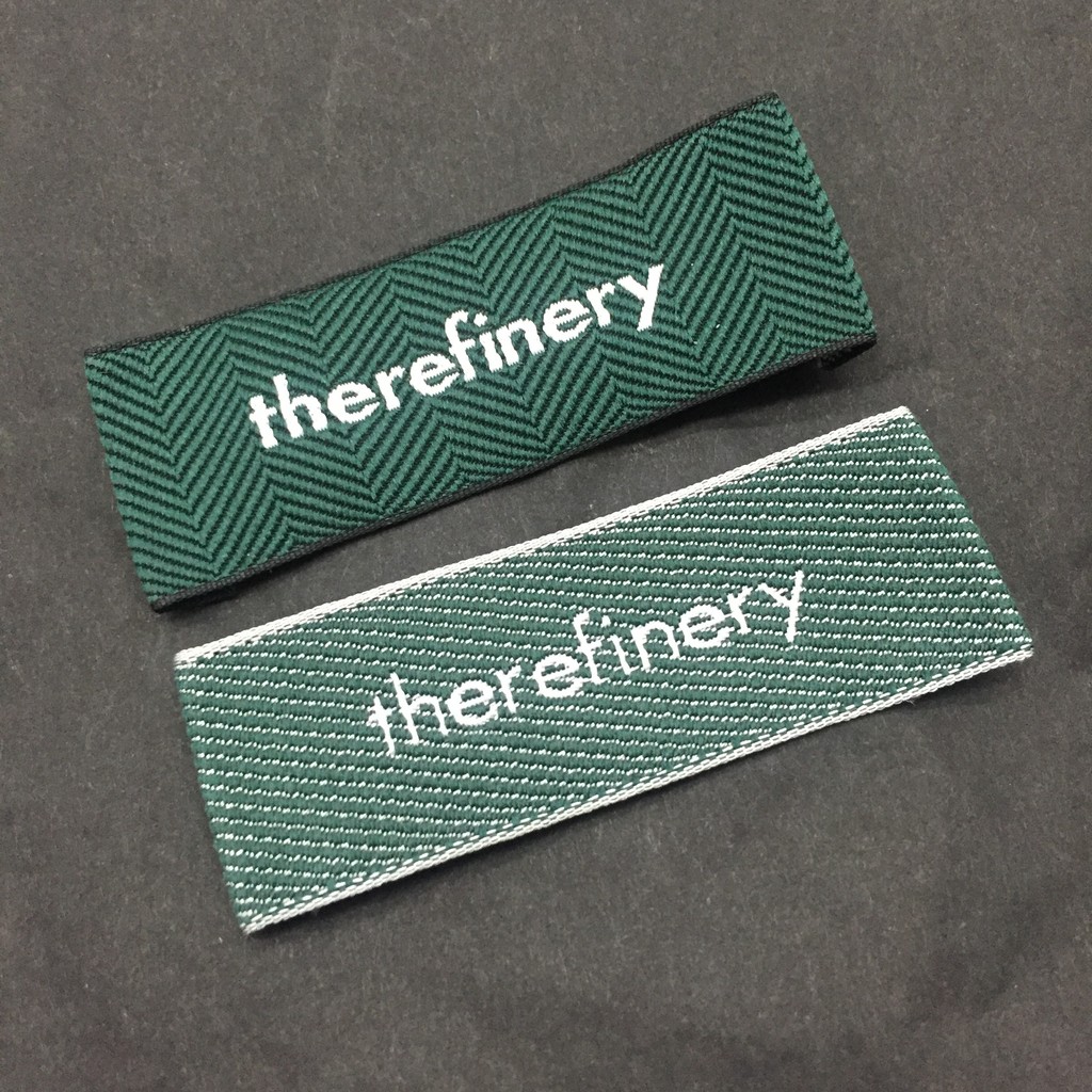 

Custom Garment Neck Logo Label Damask Satin Woven label Clothing label