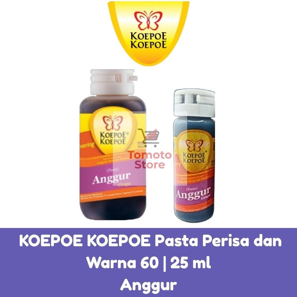 

✨ TOMOTOSTORE ✨ KOEPOE KOEPOE Pasta Perisa dan Warna Anggur