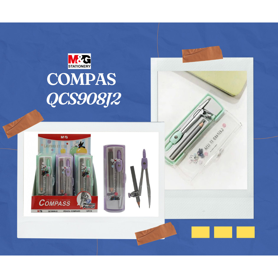 

M&G Wood Pencil Zinc Alloy compass QCS908J2 - Jangka