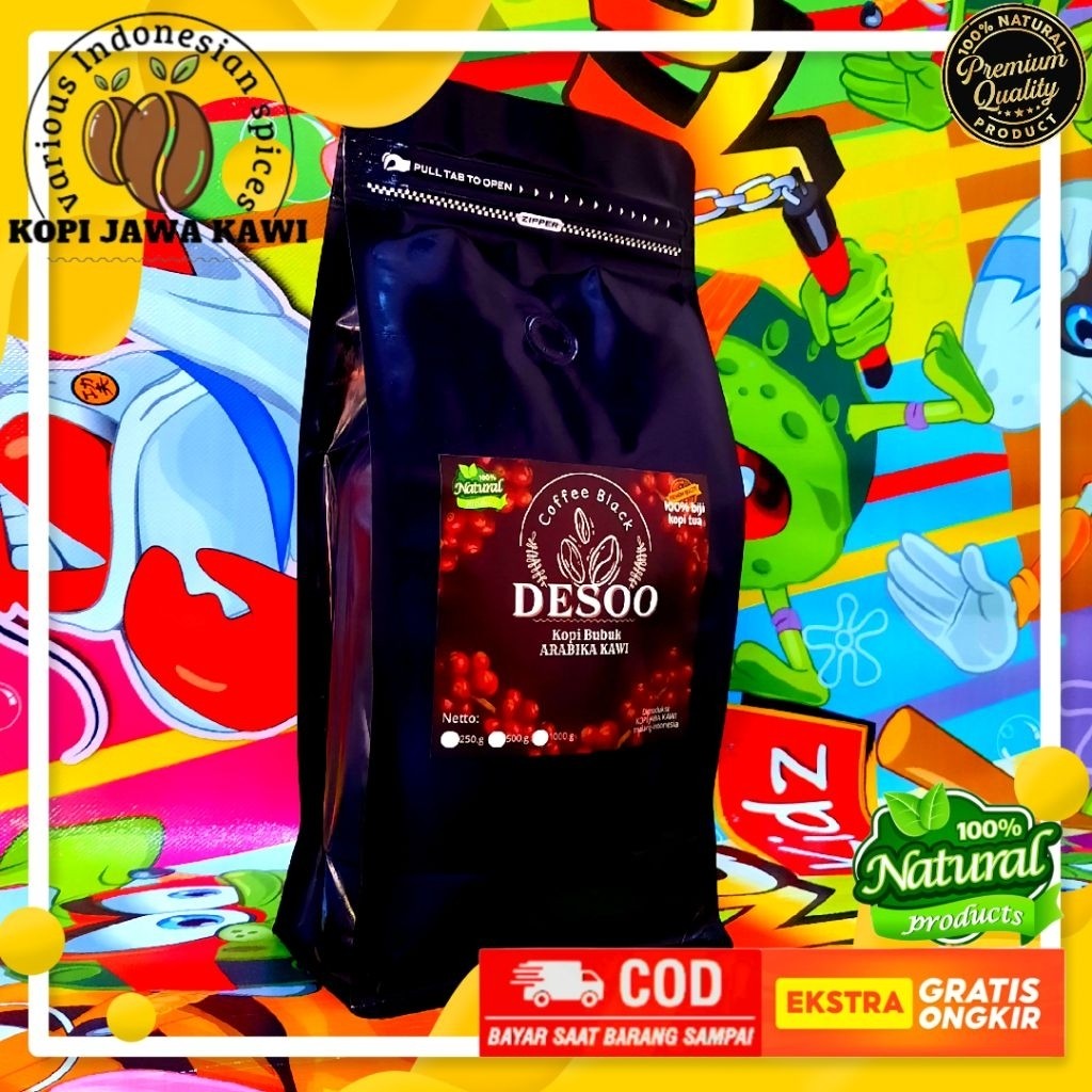 

Kopi Bubuk Arabika Gunung Kawi 1000g | Premium Roast | Untuk Ngopi Manual, V60, Espresso