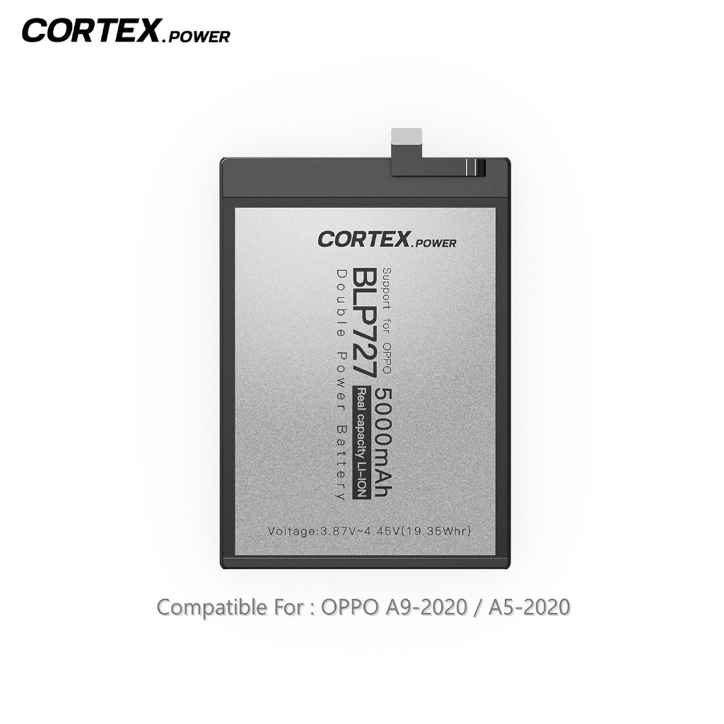 cortex Power - Baterai BLP727 Compatible for OPPO A9 2020 / A5 2020 Original Double Power IC Real Ca