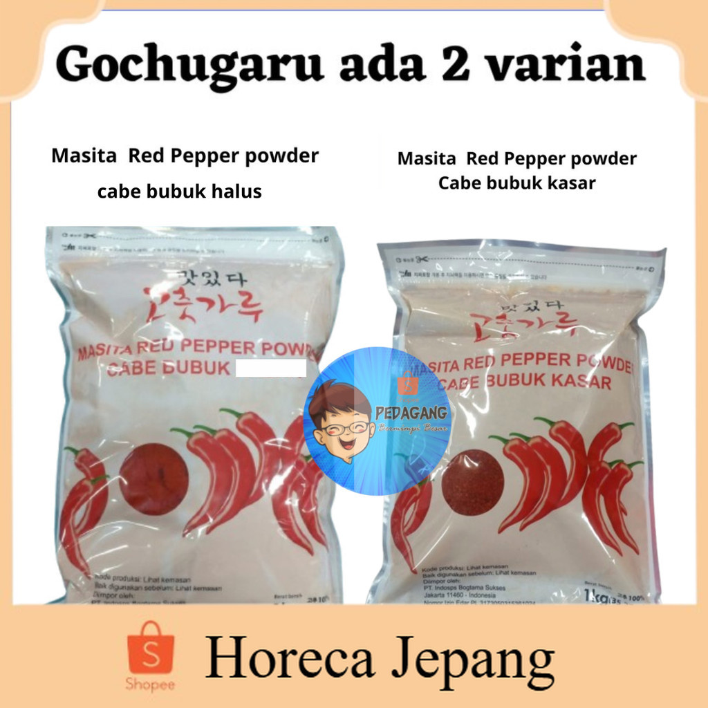 

Gochugaru ada 2 varian/ Hae Cham Red Pepper Powder 1Kg / Gochugaru | Gochukaru / Cabai Korea/ Masita Powder