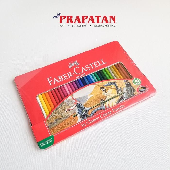 

Pensil Warna Classic Faber Castell 36 Warna Tin Case 11-58-46 / Colour Pencils - Warna