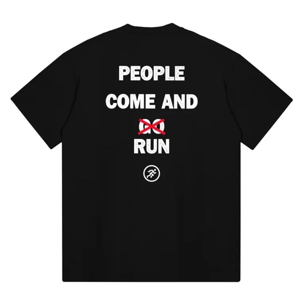 Kaos Run Reguler / Baju Distro Run Reguler / Kaos Pria Dan Wanita