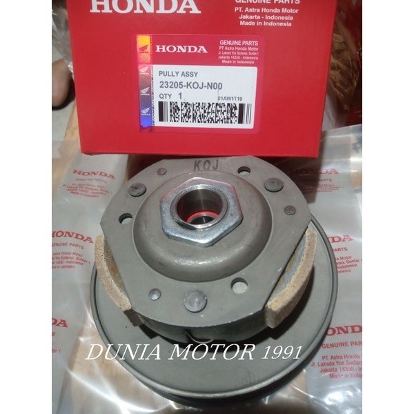 PULLY ASSY 1 SET KOMPLIT HONDA GENIO BEAT NEW BEAT STREET BEAT DELUXE 2020 2024 KODE KOJ