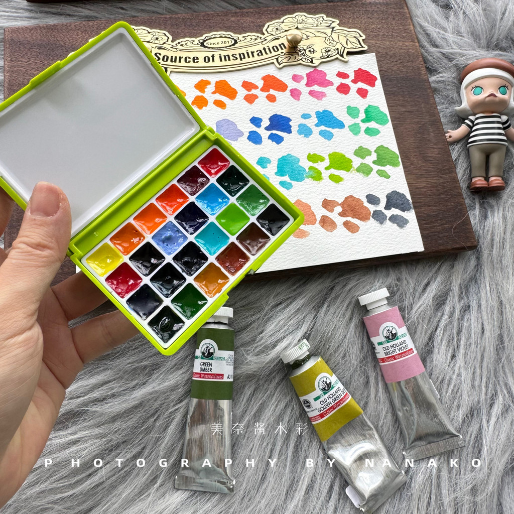 

Old Holland Artist Vintage Watercolor Paint Master Solid akwarela Split 36 Colors Professional Painting Pigments Art Supplies