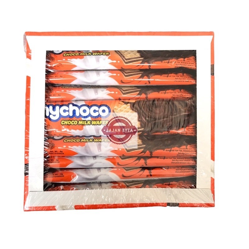 siantar top my choco wafer milk box isi 20pcs wafer my choco