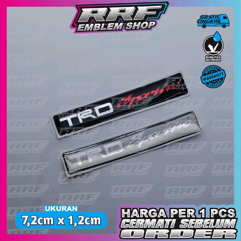 emblem timbul TRD 7CM / emblem spoiler TRD SPORTIVO