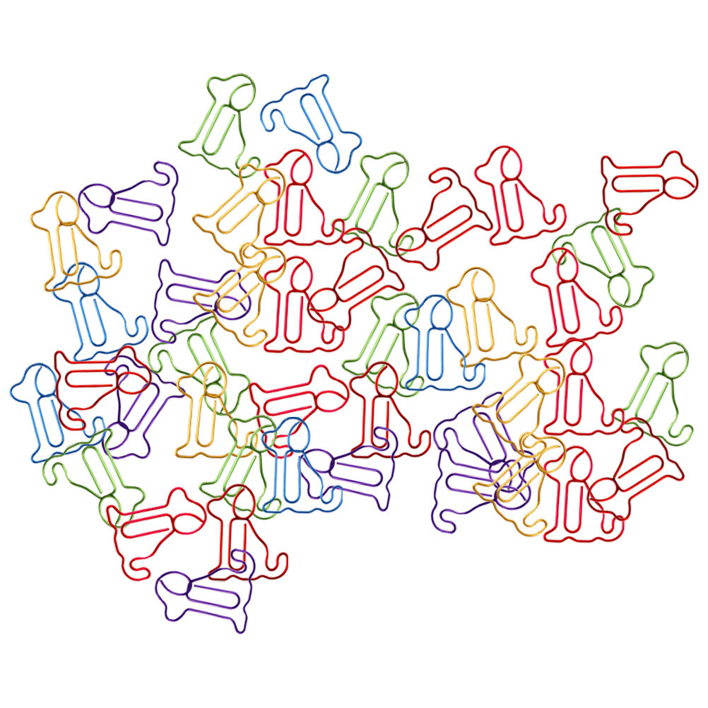 

60 Pcs Supplies Paperclip Bookmark Folder Office Metal Animal Pencil Clips