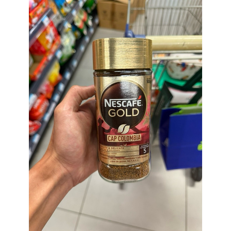 

nescafe gold coffee cap colombia " intensity 5 " 100gr / alta rica " intensity 8" 100gr / Decaf “ intensity 7“ 100gr