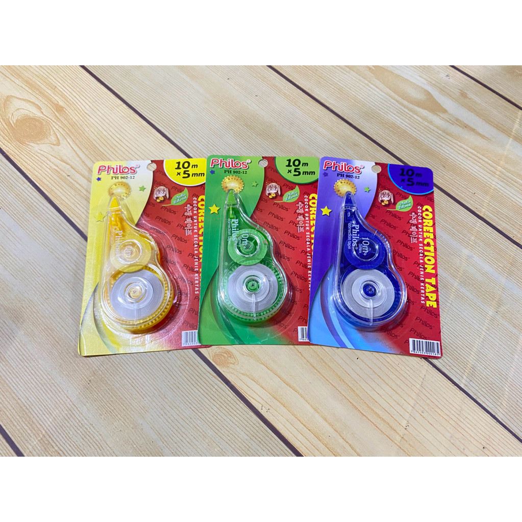 

(LUSIN) TIPE-X ROLL / CORECTION TAPE PHILOS 10M PH-902